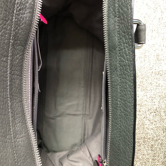 Coach #19926 Graphite/Pink Legacy Textured Leather Candace Carryall - Picture 3 of 9